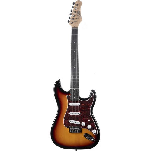Guitarra eléctrica Eko Starter ST100 tipo Strat - Sunburst