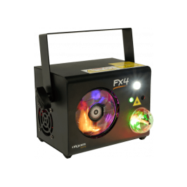 4-in-1 LED Gobo Wheel Projector, Magic Ball, Strobe, RG Laser