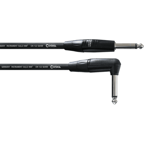 Cable de guitarra jack recto/acodado 3 m