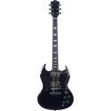 Guitarra eléctrica Eko Starter DV300 tipo SG - Negra