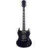 Guitarra eléctrica Eko Starter DV300 tipo SG - Negra