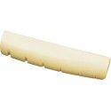 Cejuela de plástico para guitarra acústica. /1-3/4x ? 5/16"x9/32"- Efecto marfil