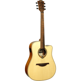 GUITARRA ACÚSTICA LÂG DREADNOUGHT CUTAWAY A/E TRAMONTANE 88 - NATURAL