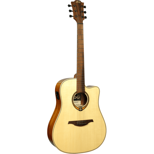 GUITARRA ACÚSTICA LÂG DREADNOUGHT CUTAWAY A/E TRAMONTANE 88 - NATURAL