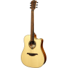 GUITARRA ACÚSTICA LÂG DREADNOUGHT CUTAWAY A/E TRAMONTANE 88 - NATURAL