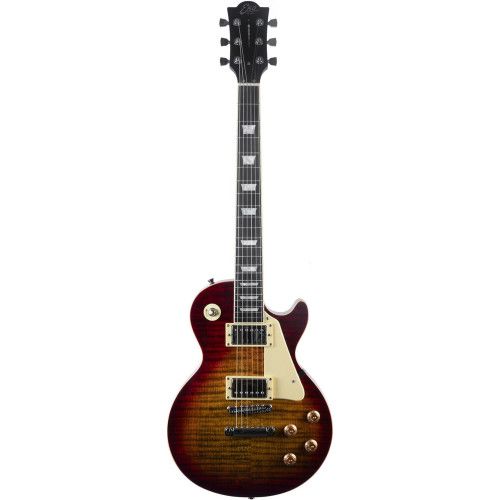 Guitarra eléctrica Eko Starter LS300 tipo LP - Cherry Sunburst