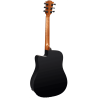 GUITARRA ACÚSTICA LÂG DREADNOUGHT CUTAWAY TRAMONTANE 118 A/E - NEGRA