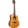 GUITARRA ACÚSTICA LÂG DREADNOUGHT CUTAWAY TRAMONTANE 170 A/E - NATURAL