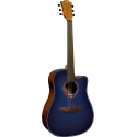 GUITARRA ACÚSTICA LAG DREADNOUGHT A/E CUTAWAY - EDICIÓN LIMITADA BLUE BURST