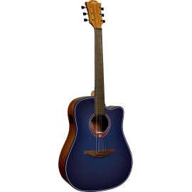 GUITARRA ACÚSTICA LAG DREADNOUGHT A/E CUTAWAY - EDICIÓN LIMITADA BLUE BURST