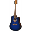 GUITARRA ACÚSTICA LAG DREADNOUGHT A/E CUTAWAY - EDICIÓN LIMITADA BLUE BURST