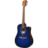 GUITARRA ACÚSTICA LAG DREADNOUGHT A/E CUTAWAY - EDICIÓN LIMITADA BLUE BURST