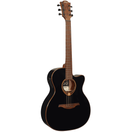 GUITARRA ACÚSTICA LÂG AUDITORIUM CUTAWAY TRAMONTANE 118 A/E - NEGRA
