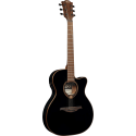 GUITARRA ACÚSTICA LÂG AUDITORIUM SLIM CUTAWAY TRAMONTANE 118 A/E - NEGRA