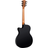 GUITARRA ACÚSTICA LÂG AUDITORIUM SLIM CUTAWAY TRAMONTANE 118 A/E - NEGRA