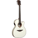 GUITARRA ACÚSTICA LÂG AUDITORIUM SLIM CUTAWAY TRAMONTANE 118 A/E - IVORY WHITE