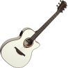 GUITARRA ACÚSTICA LÂG AUDITORIUM SLIM CUTAWAY TRAMONTANE 118 A/E - IVORY WHITE