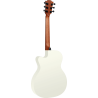 GUITARRA ACÚSTICA LÂG AUDITORIUM SLIM CUTAWAY TRAMONTANE 118 A/E - IVORY WHITE
