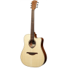 GUITARRA ACÚSTICA LÂG DREADNOUGHT CUTAWAY TRAMONTANE 70 A/C - NATURAL