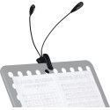 LÁMPARA ATRIL DUAL FLEXIBLE CLIP - 4 LED´s