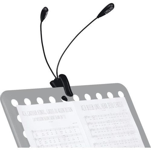 LÁMPARA ATRIL DUAL FLEXIBLE CLIP - 4 LED´s