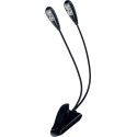 LÁMPARA ATRIL DUAL FLEXIBLE CLIP - 4 LED´s