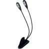 LÁMPARA ATRIL DUAL FLEXIBLE CLIP - 4 LED´s