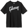 T-Shirts - Distressed Gibson Logo T (Black), Large