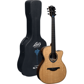 GUITARRA ACÚSTICA LÂG AUDITORIUM TRAMONTANE HYVIBE 30 A/E CUTAWAY