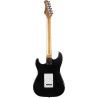 Guitarra eléctrica Eko Starter ST401 tipo Strat (diapasón de arce) - Negra