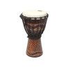 Djembe de 8? de madera rojiza y parche blanco
