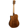 GUITARRA ACÚSTICA LAG DREADNOUGHT A/E CUTAWAY - EDICIÓN LIMITADA RED BURST