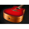 GUITARRA ACÚSTICA LAG DREADNOUGHT A/E CUTAWAY - EDICIÓN LIMITADA RED BURST