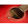 GUITARRA ACÚSTICA LAG DREADNOUGHT A/E CUTAWAY - EDICIÓN LIMITADA RED BURST
