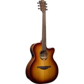 GUITARRA ACÚSTICA LAG AUDITORIUM A/E CUTAWAY - EDICIÓN LIMITADA BISEL - BROWN SHADOW