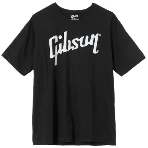 T-Shirts - Distressed Gibson Logo T (Black), XL