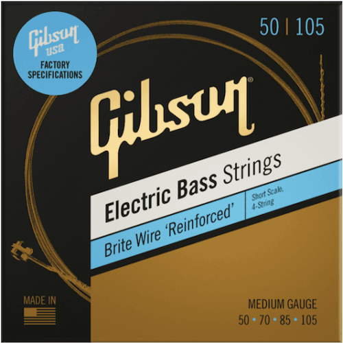JUEGO BAJO NICKEL BRITE WIRE (ESCALA CORTA) MEDIUM 50-105
