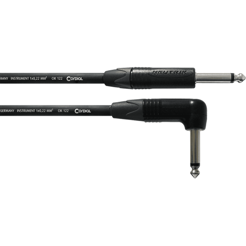 Cable de guitarra jack recto/acodado 3 m