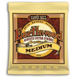 JUEGO ACÚSTICA EARTHWOOD 80/20 BRONZE MEDIUM 13-56