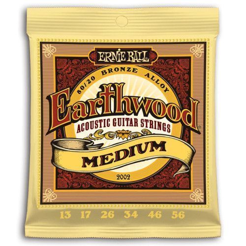 JUEGO ACÚSTICA EARTHWOOD 80/20 BRONZE MEDIUM 13-56