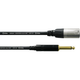 Cable de audio jack mono/XLR macho 5 m