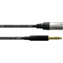 Cable de audio jack estéreo / XLR macho - 30 cm
