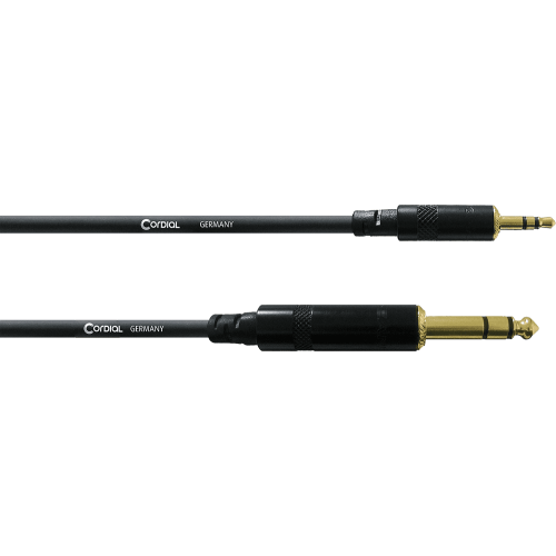 Cable de audio estéreo mini jack/jack de 3 m