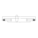 Cable de audio estéreo mini jack/jack de 3 m