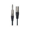 Cable de 1 metro de largo. Jack stereo macho a XLR macho
