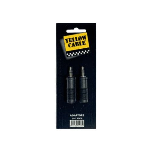 Adaptador de jack macho de 3.5 mm a jack hembra mono de 6.35 mm