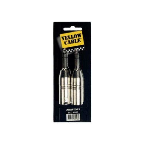 Adaptador de 1/4? Stereo macho a 2 XLR macho