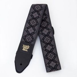 CORREA GUIT/ BAJO JACQUARD POLYPRO - "REGAL BLACK"