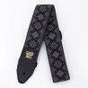 CORREA GUIT/ BAJO JACQUARD POLYPRO - ""REGAL BLACK
