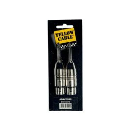 Adaptador de jack macho mono de 6.35 mm a XLR hembra